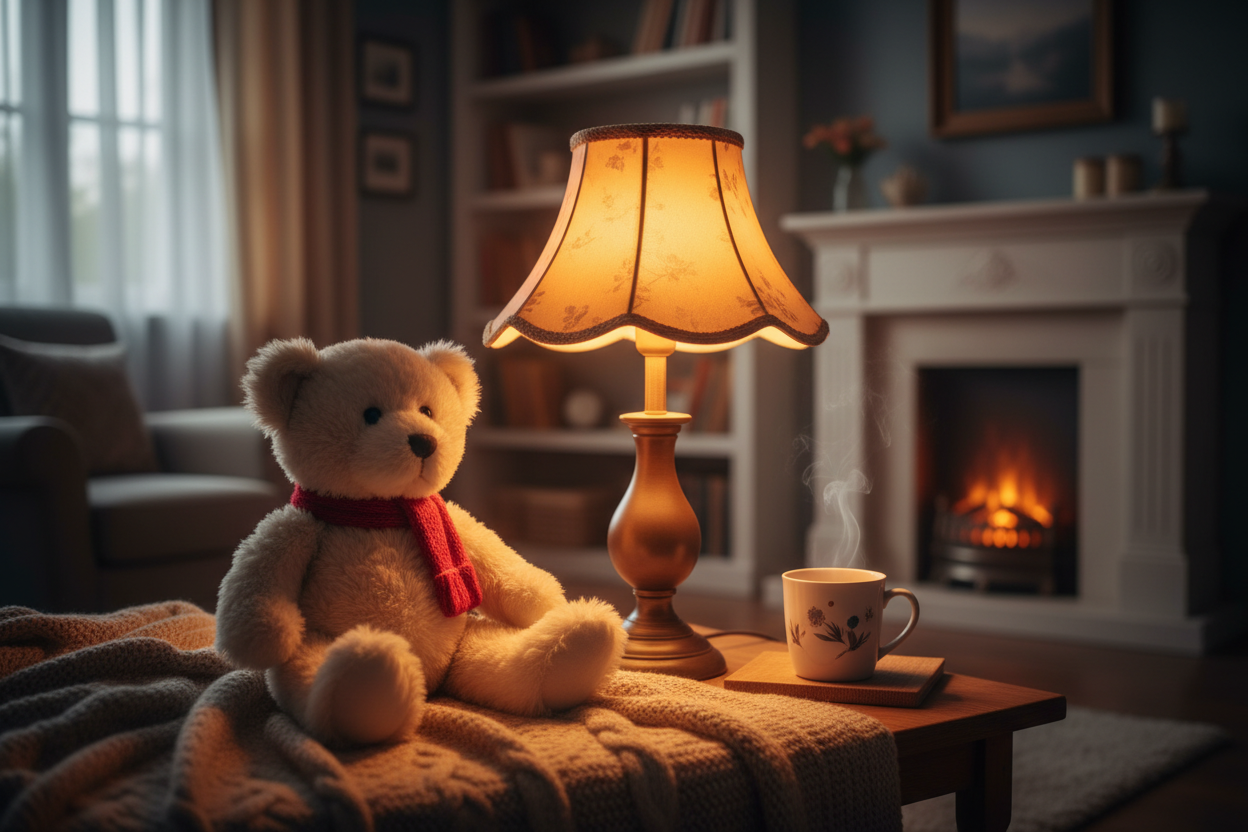 Teddy with lamp 